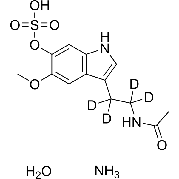 6-Sulfatoxymelatonin-d4 ammonium hydrate